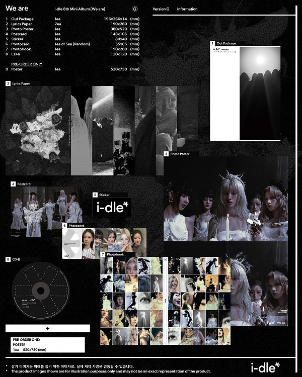 i-dle (아이들) 8th Mini Album - [﻿We are] (Version G / Version I / Version WE) (Random)