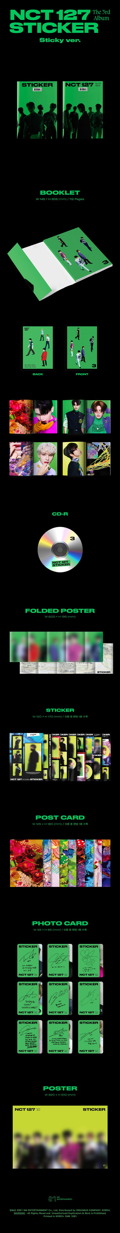 NCT 127 -Sticker(Sticky Ver.)