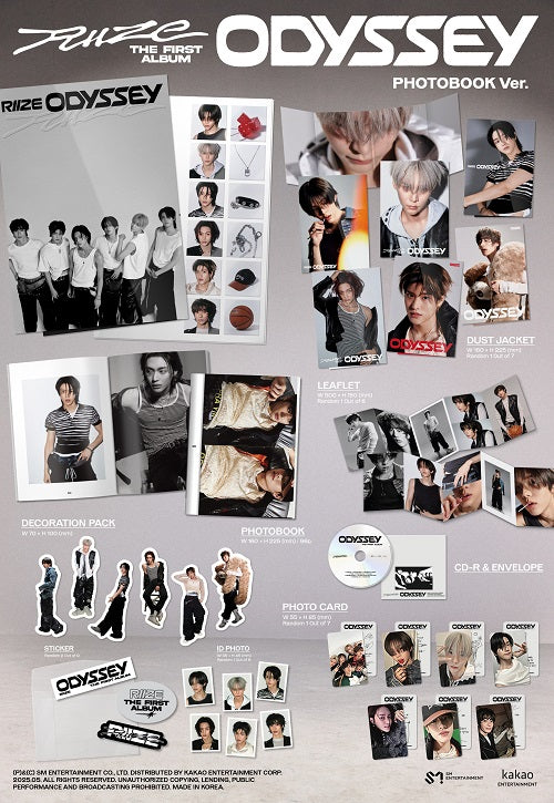 RIIZE (라이즈) 1st Album - ﻿[ODYSSEY] (﻿PHOTOBOOK Ver.) (Random)