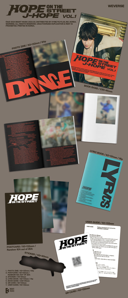 J-hope (BTS,방탄소년단 제이홉) - [HOPE ON THE STREET VOL] (Weverse Albums ver.)